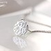 Reserved for Monica - Two silver 5/8 inch monogram necklaces - letters JRM and MRE - EMS shipping