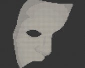 Phantom of the Opera Mask Cross Stitch Pattern ( Printable PDF ) - Immediate Download from Etsy .
