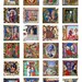 Medieval Illuminated Manuscript Cookie Wafer Papers - Edible Images