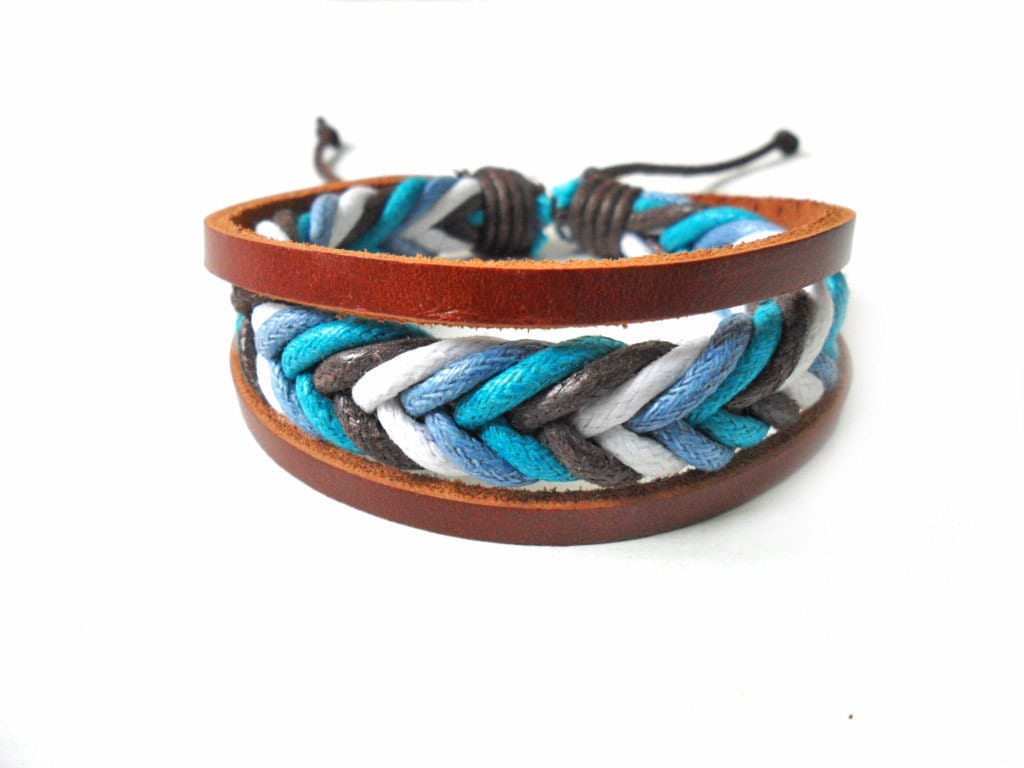 Leather Weave Bracelet