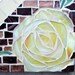 Square Mosaic Mirror Yellow Roses Brown/Gold/Bronze