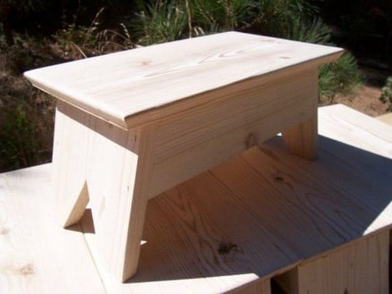 Wood Stepping stool/ short bench