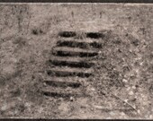 Stairs to nowhere - Sepia Print - Clearance Sale - 38% OFF - Fine art photography - Abandoned Stairs, Mysterious, Lost in the Woods, 5X7