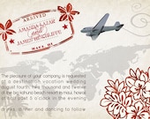 Destination travel, map, las vegas vacation, Hawaii, Custom wedding invitation with matching RSVP card, digital file invite, PRINT YOURSELF