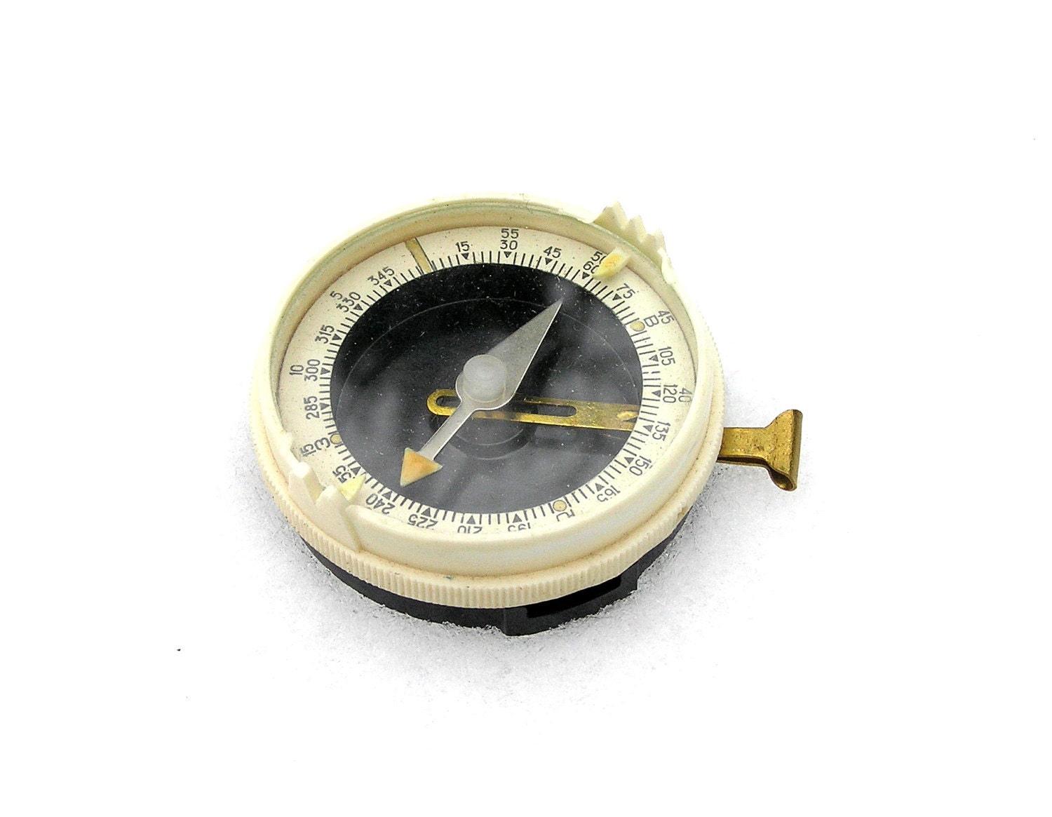 Vintage compass collectibles black and white 1970s - SoYesterdaySoCool
