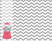 Grey Chevron - 72" x 72"  - Vinyl Photography Backdrop Photo Prop