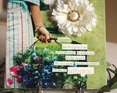 Flower Garden Mixed Media Art  "God Made You Unique"