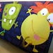 Jewelry Holder and Key Rack - "Monsters" Creatures Halloween Purple, Orange, Green, Yellow Silly Monsters Polka Dots, Stripes, Bed Monsters