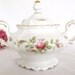 Johann Haviland Moss Rose BAVARIA Sugar Bowl Creamer Set