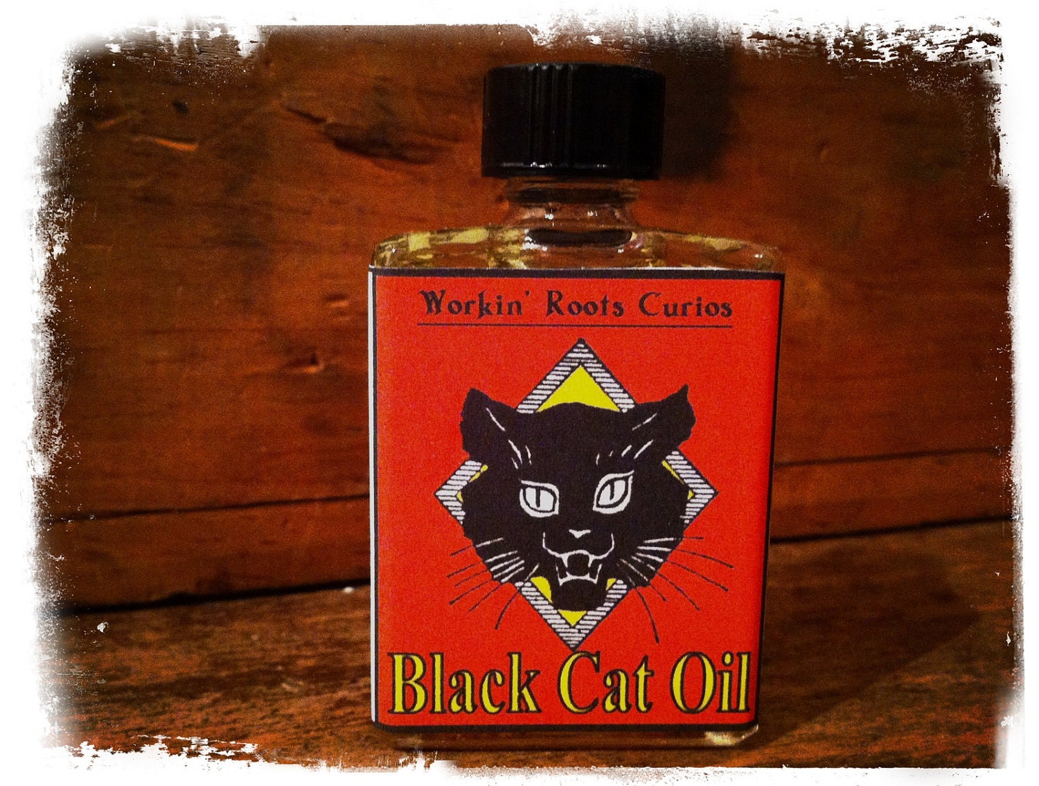 Black Cat Oil - Hoodoo - Conjure - Witchcraft - Wicca - Voodoo - Occult - Magic - Oils - Anointing