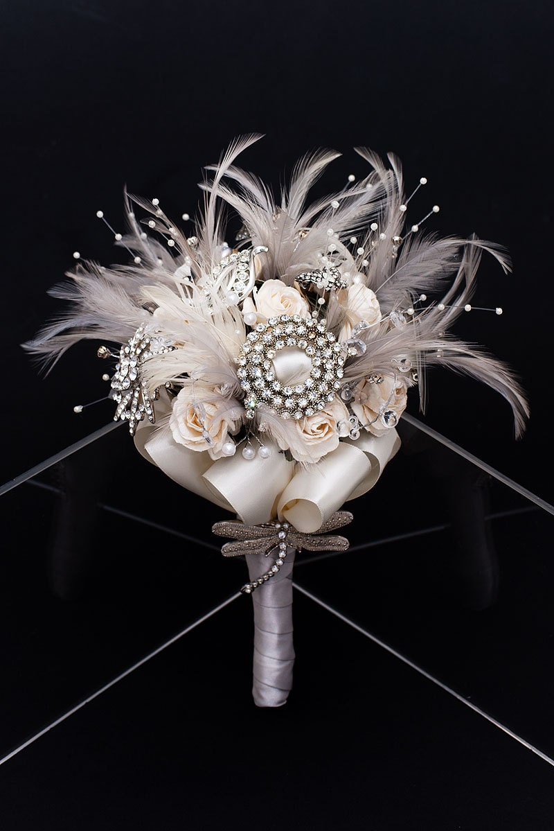Winter Wonderland Vintage Bridal Bouquet