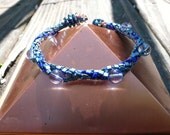 Icy Blue Berry Cuff Style Bracelet