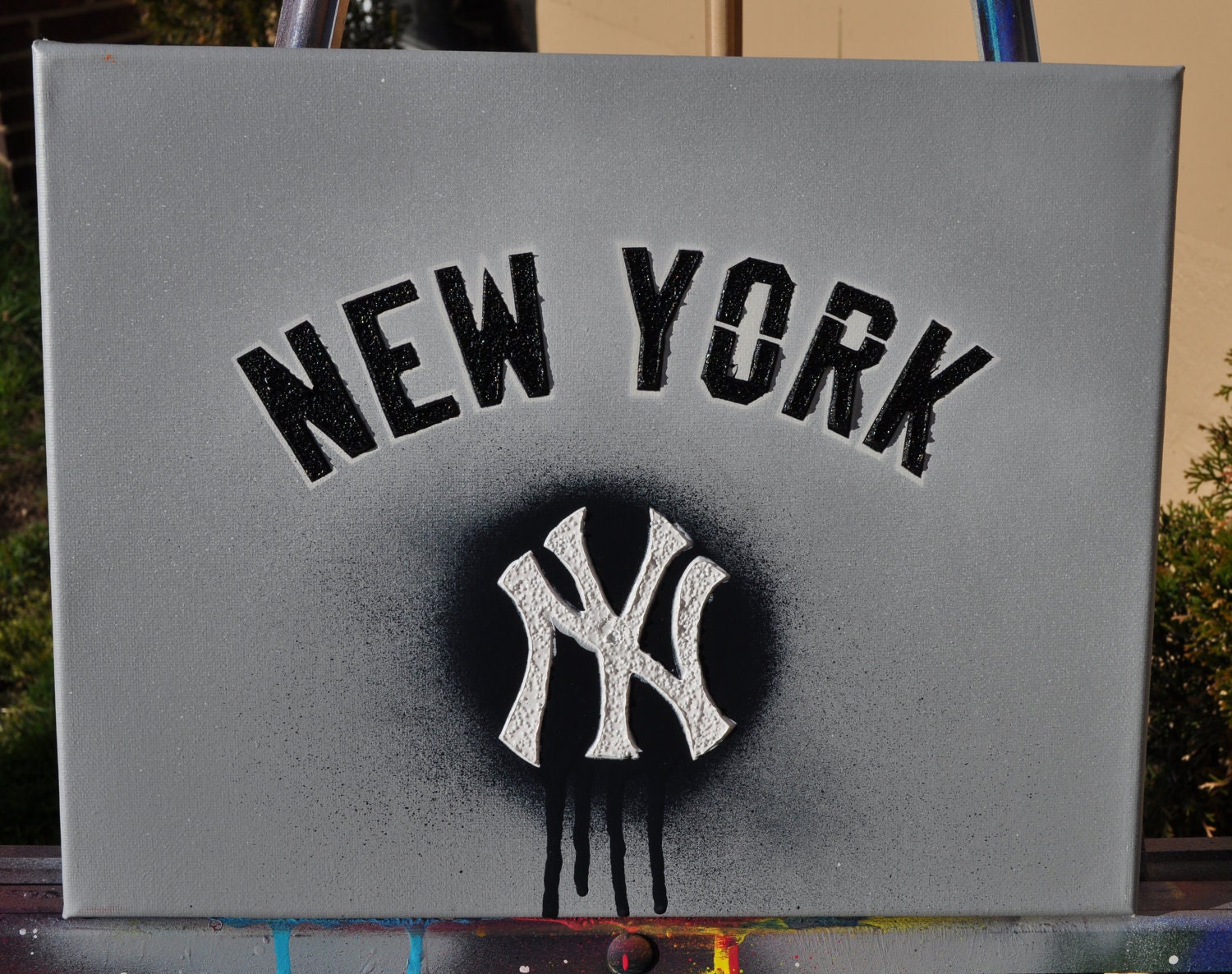 NY Yankees Road jersey style fine art