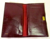 Vintage 1970s Brown/Brick leather wallet, Buxton, Men's