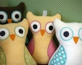 Custom Owl -  Plush Owl Toy - Baby Toy