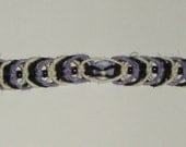 Lavender,Black,and White Organic hemp choker- LAST CHANCE