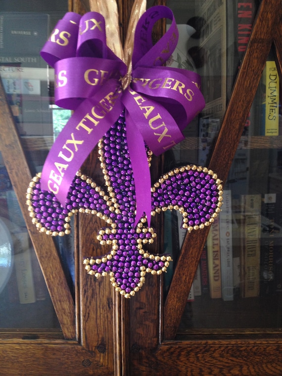 Small LSU Fleur De Lis Decoration