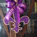 Small LSU Fleur De Lis Decoration