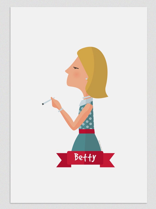 Illustration. Betty Draper