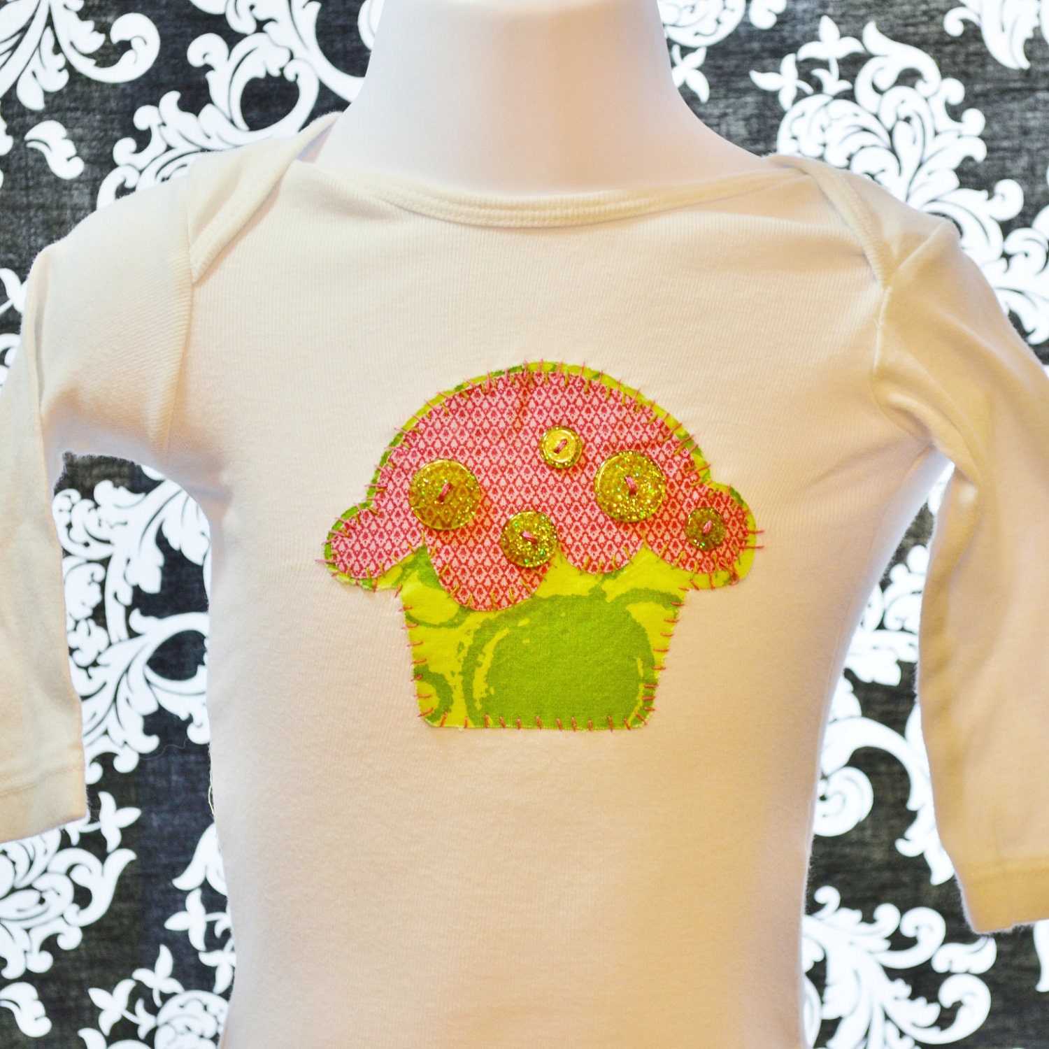 Cupcake shirt, Cupcake Onesie, birthday shirt, birthday onesie, Customized, Baby Shower Gift, Birthday Gift,  Baby Onesie or Toddler T-Shirt