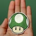 1 UP MUSHROOM--Nintendo Throwback Customizable Embroidered Iron-on Mario Patch