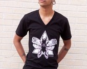 SIZE MEDIUM unisex stag beetle vneck (last one no re-prints)