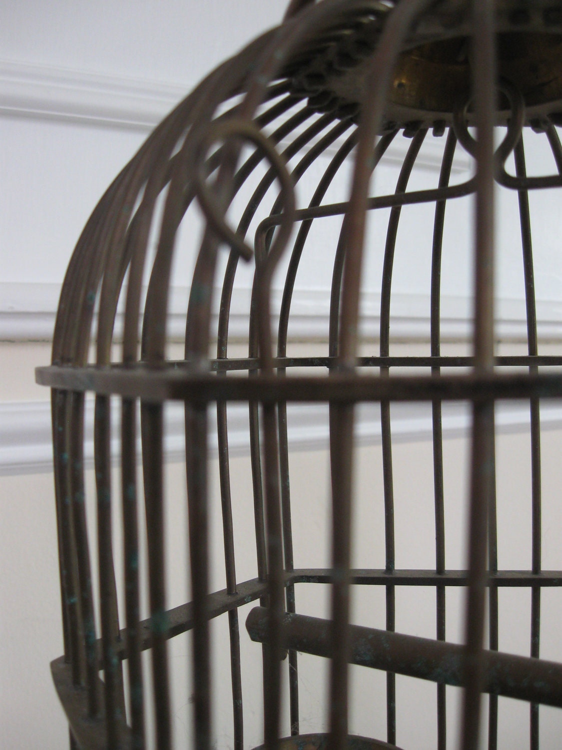 Vintage Brass Birdcage