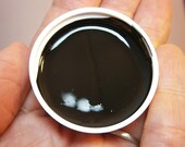 Absolute Black Color Base Franken Nail Polish -  .5 OUNCE Black Base In A Full Size Bottle With Cap And Brush