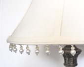 Shabby Chic Table Lamp and Beaded Shade