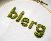 Blerg Embroidery Hoop Art - 30 Rock : Liz Lemon TV Quote Simple Home Decor 3 inch Art