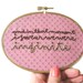 Perks of Being a Wallflower Hand Embroidered Hoop Art : I Swear We Were Infinite - Literary Book Quote Rustic Home Decor