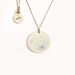 Blue flowers necklace - Dahlia blue