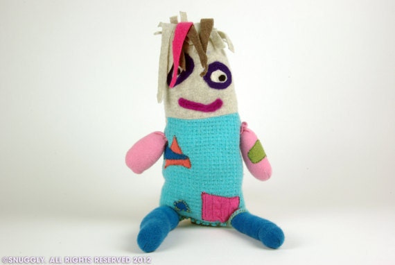 Mr. Bobby Shawarma, SNUGGLY Uggly monster cashmere doll.