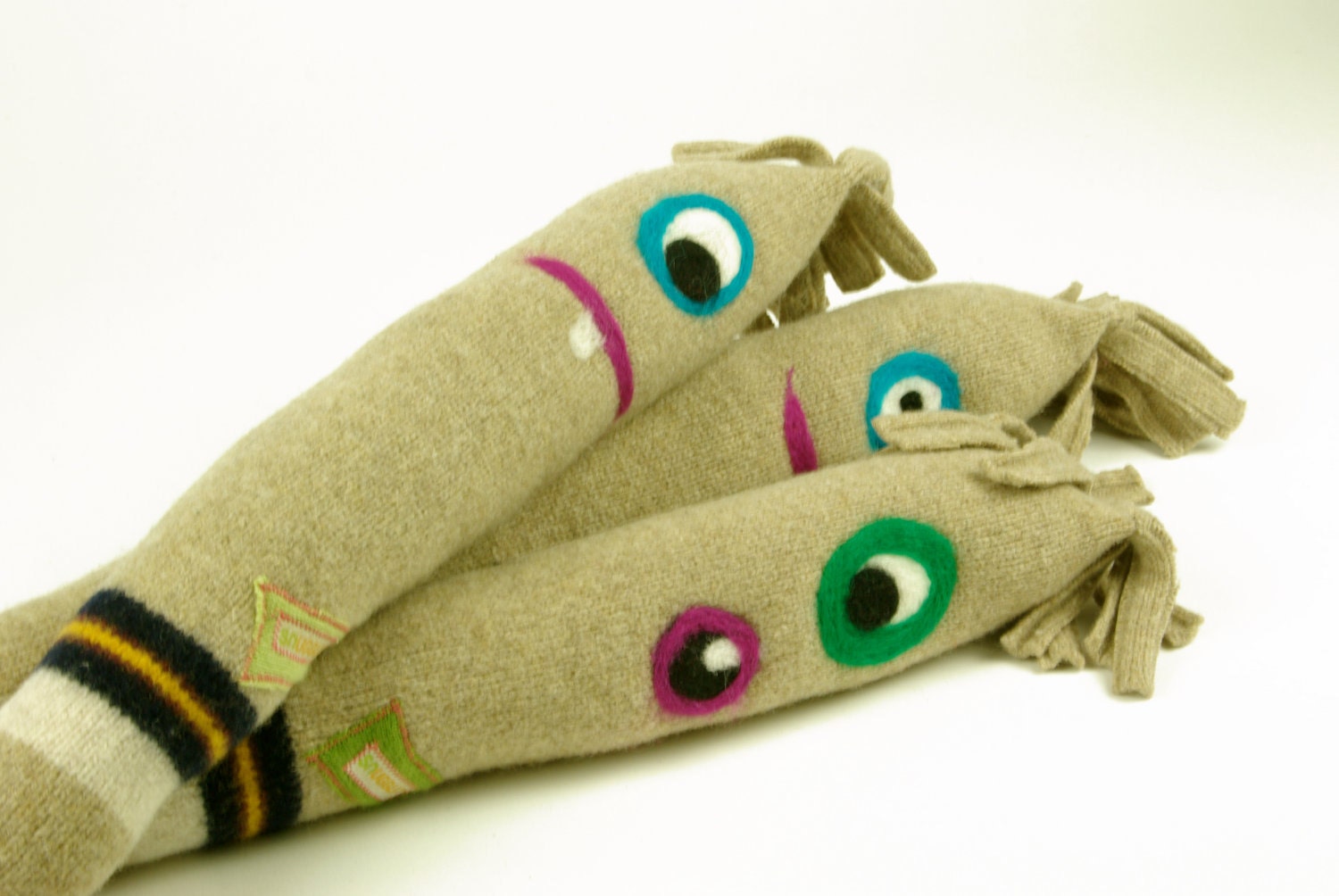 Mr. Flaco snUGGLY monster wool plush doll