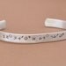 Latitude longitude hand stamped bracelet cuff - Coordinates - customized and personalized