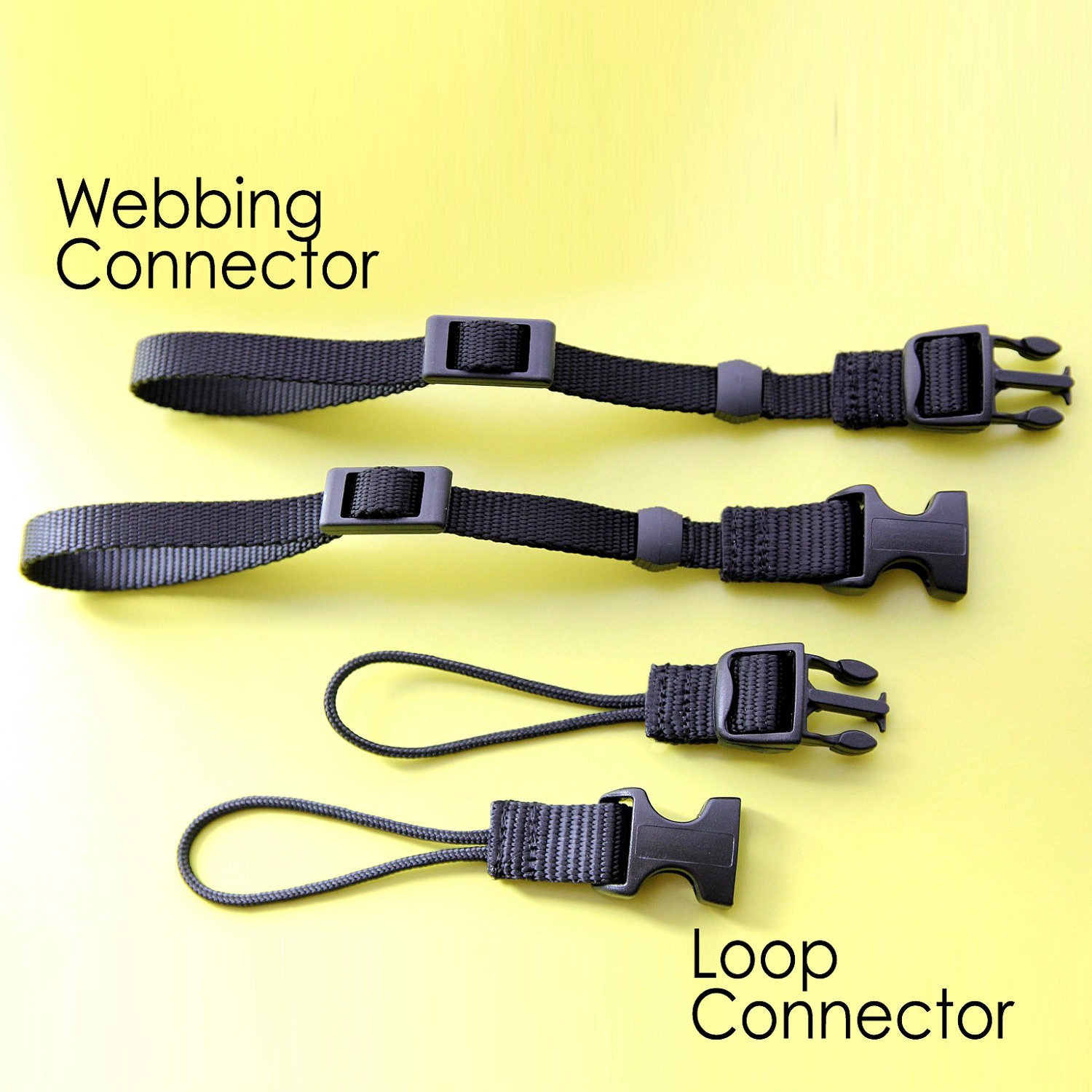 Extra Set of Webbing or Loop Connectors for Camera Strap