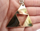 Polished Legend of Zelda Triforce Necklace/Pendant