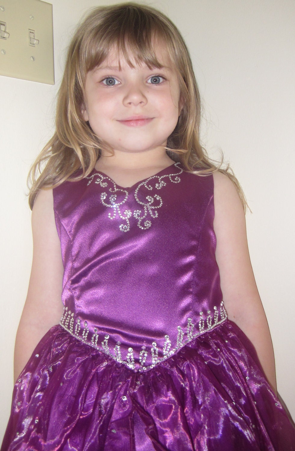 Custom Girls Formal Dress, Pageant Dress, Flower Girl Dress, Princess Dress, First Communion