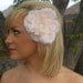 SALE- Anastasia - The Layered Floral and Tulle Fascinator Clip Wedding Head Piece by Leelee's Bridal Accessories on Etsy