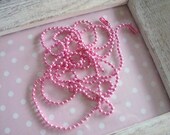 2pcs pink ballchains