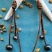 TahitianStyle Baroque Fresh Water Pearl & Leather Earrings-Sterling Silver "FREE SHIPPING"