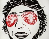 Linocut - "Headlining"