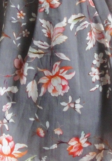 100% cotton high waisted floral skirt