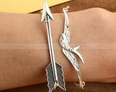 Mockingjay bracelet and Arrow Bracelet-The Hunger Games Inspired bracelet