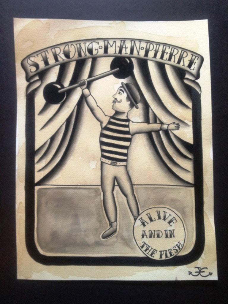 Vintage Circus Strongman