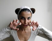PDF crochet pattern - headband / earwarmer, costume teddy bear ears - DIY tutorial - Quick and easy gift