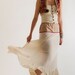 Maxi Skirt with Indian Cotton Vintage Sari Top, Tiered maxi skirt, One-of-a-kind