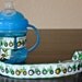 Bottle Tether, Toy Tether, Sippy Strap with Suction Cup- Tractors