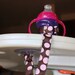 Bottle Tether, Toy Tether, Sippy Strap with Suction Cup-Pink Polka Dots