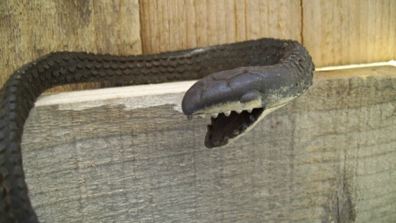 Vintage Black Snake Rubber Toy 90s Black Racer Reptile Serpent Kids Toys GVS team Vl team